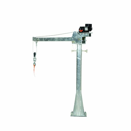 Vestil Galv DC Power Jib Crane 4-7' Boom WTJ-20-4-DC-GAL